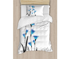 Flowers Tulips in Ombre Duvet Cover Set