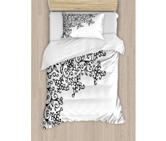 Floral Vignette Design Duvet Cover Set