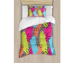 Abstract Colors Triangle Duvet Cover Set