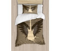 Rock Talent Wings Guitar Duvet Cover Set