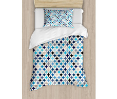 Modern Blue Circles Duvet Cover Set