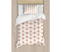 Pink Country Farmhouse Duvet Cover Set