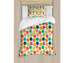 Hipster Polka Dots Tile Duvet Cover Set