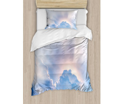 Sunbeam and Fluffy Clouds Duvet Cover Set