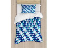 Vintage Mosaics Squares Duvet Cover Set