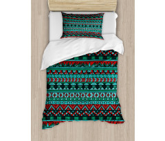 Hand Drawn Aztec Duvet Cover Set