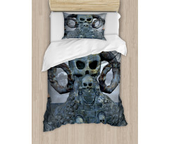 Scary Horns Graves Duvet Cover Set