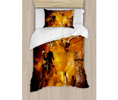 Knight on Horse Duvet Cover Set