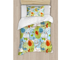 Geometric Funky Swirl Duvet Cover Set