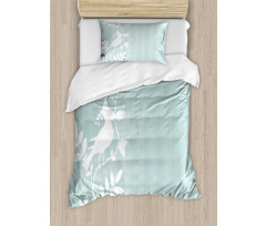 Bird Silhouette on Tree Duvet Cover Set