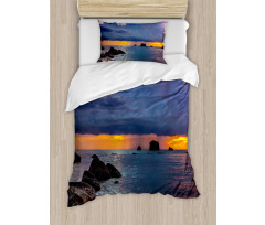 Tropic Seashore Sunset Duvet Cover Set