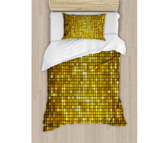 Ombre Mosaic Squares Duvet Cover Set