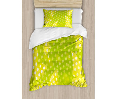 Butterfly Shapes Dots Duvet Cover Set