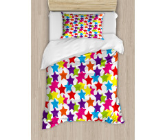 Funky Stars Kids Room Duvet Cover Set