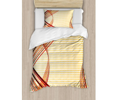 Abstract Curvy Stripes Duvet Cover Set