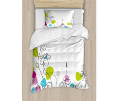 Daisies Spring Florets Duvet Cover Set