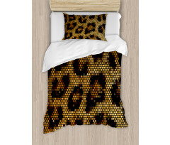 Leopard Motif Trippy Duvet Cover Set