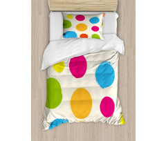 Colorful Round Forms Duvet Cover Set