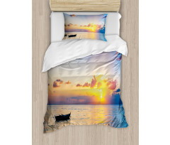 Rising Sun Sea Maldives Duvet Cover Set