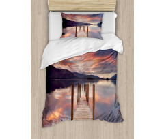 Flooded Jetty England Duvet Cover Set