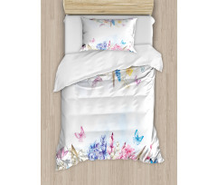 Rose Flower Daisies Duvet Cover Set