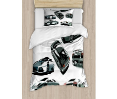 Cars from Various Angles Duvet Cover Set