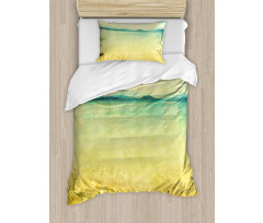 Vintage Grunge Sea View Duvet Cover Set