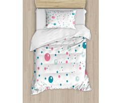 Pastel Color Polka Dots Duvet Cover Set