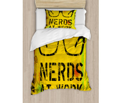 Nerds at Work Grungy Duvet Cover Set