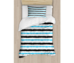 Color Bands Stripes Duvet Cover Set