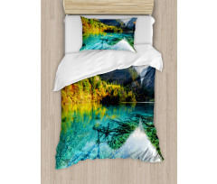 Idyllic Mountain Creek Duvet Cover Set