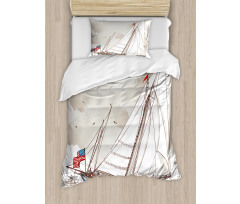 Antique American Yacht Duvet Cover Set