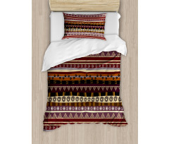 Striped Artwork Duvet Cover Set