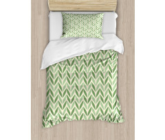 Symmetric Green Duvet Cover Set