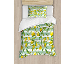 Blooming Lemon Tree Duvet Cover Set