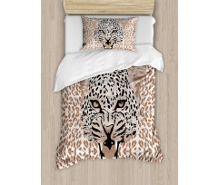 Roaring Wild Leopard Duvet Cover Set