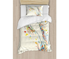 Fish Rainbow Color Duvet Cover Set