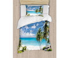 Barbados Beach Ocean Duvet Cover Set