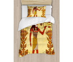 Egyptian Hieroglyph Myth Duvet Cover Set