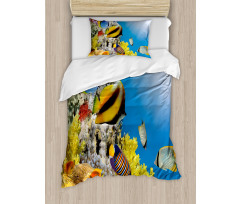 Coral Colony on Reef Top Duvet Cover Set