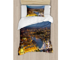 Sunset at London City Duvet Cover Set