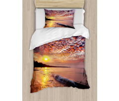 Dawn at Beach Seaside Duvet Cover Set