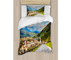 Road Alps Small Town Duvet Cover Set