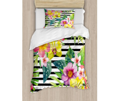 Various Flowers Bouquet Duvet Cover Set