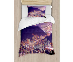 Skyline of Busan Korea Duvet Cover Set