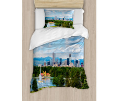 Sunny City Park at Denver Duvet Cover Set