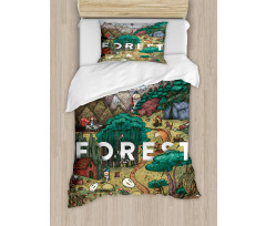 Mountain Range Valley Duvet Cover Set