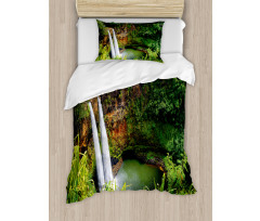 Twin Waterfalls Hawai Duvet Cover Set