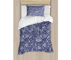 Shells and Plants Duvet Cover Set