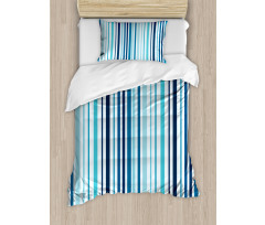 Striped Pastel Toned Duvet Cover Set